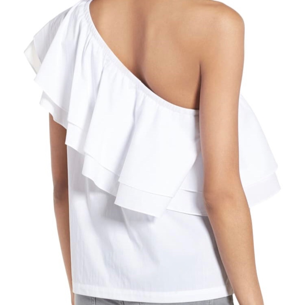 Chelsea28 Ruffle One Shoulder top - Picture 2 of 5